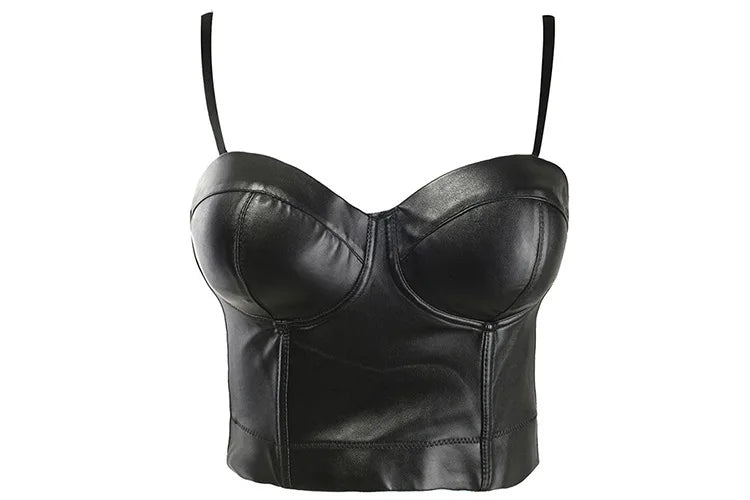 Transparentný čierny push-up bustier top – sexi korzetový štýl