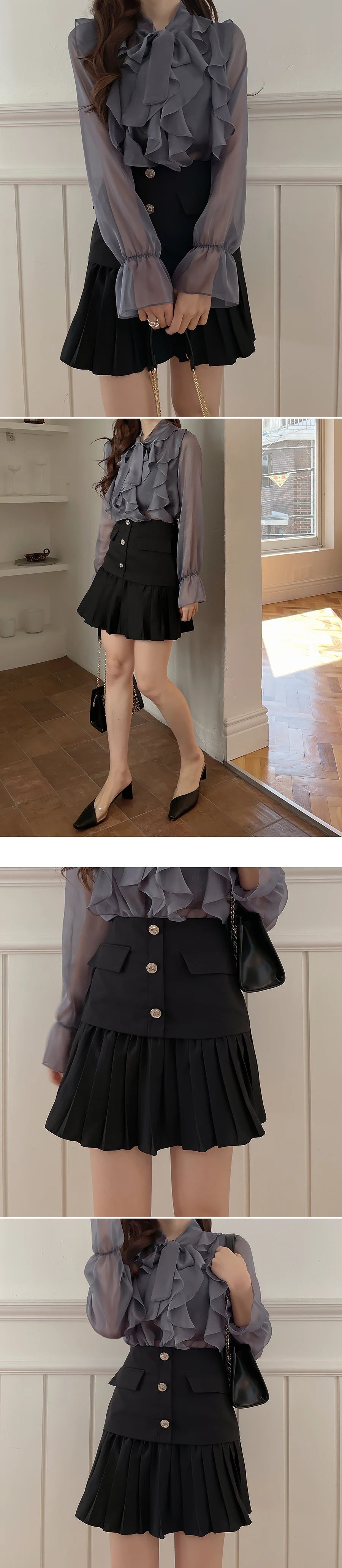 Šifónová blúzka s mašľou – elegantný office štýl pre modernú dámu