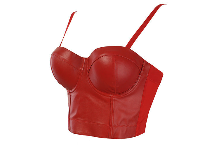 Transparentný čierny push-up bustier top – sexi korzetový štýl