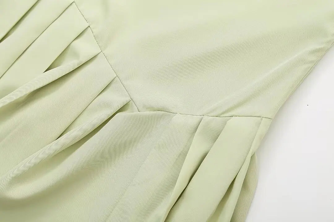 Elegantné dámske dlhé šaty s vysokým pásom
