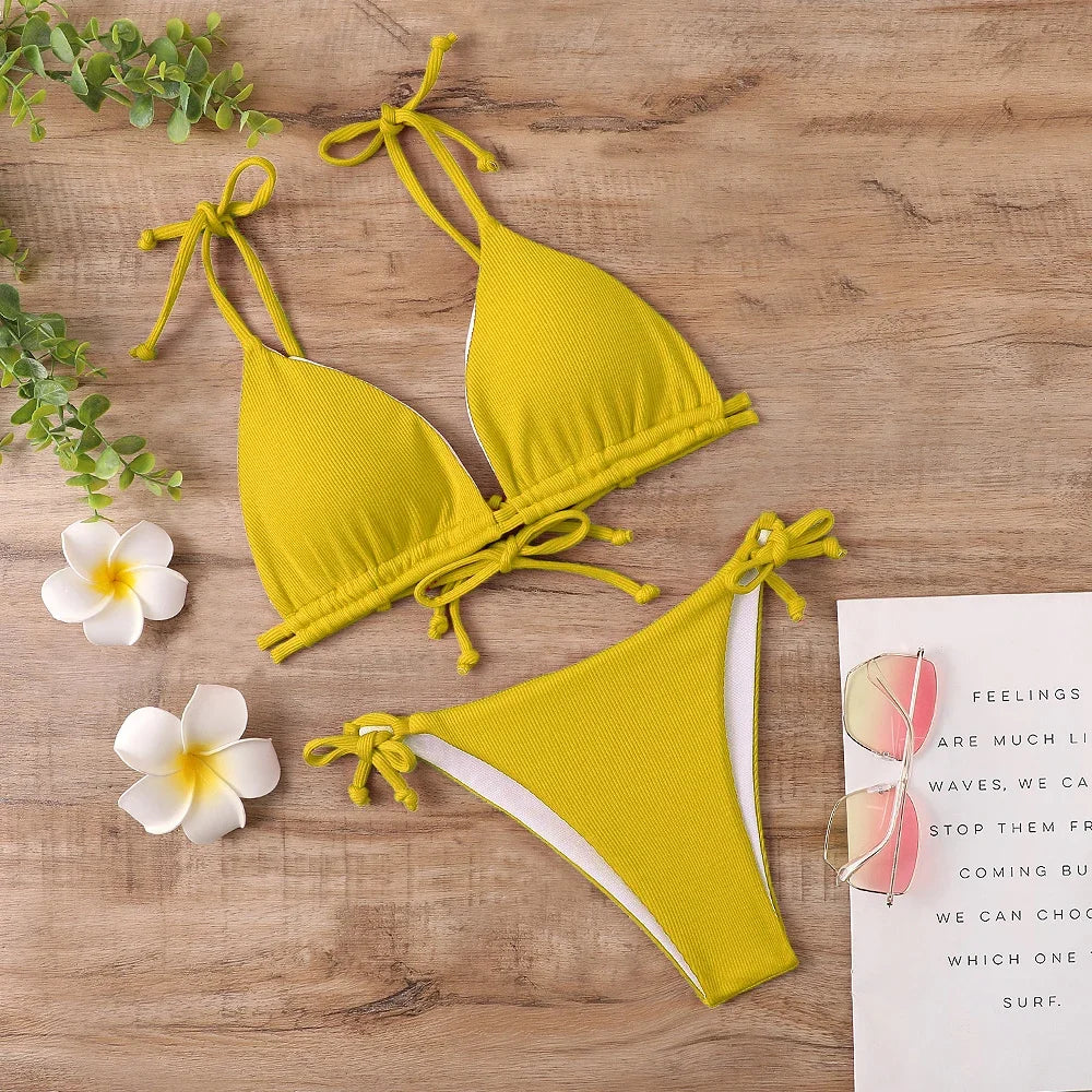 Brazílske dvojdielne bikiny – sexi letný strih