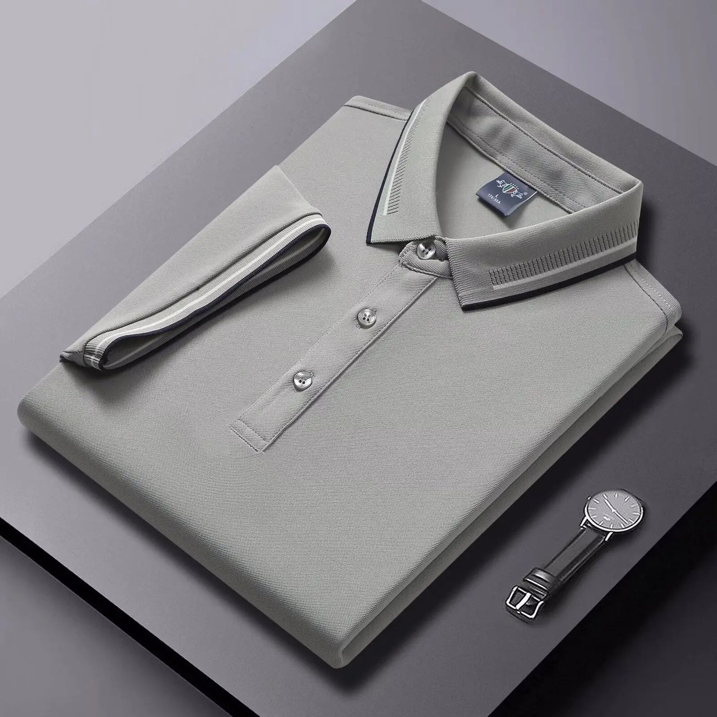 Pánske polo tričko z "ice silk" – elegantné, nekrčivé a priedušné