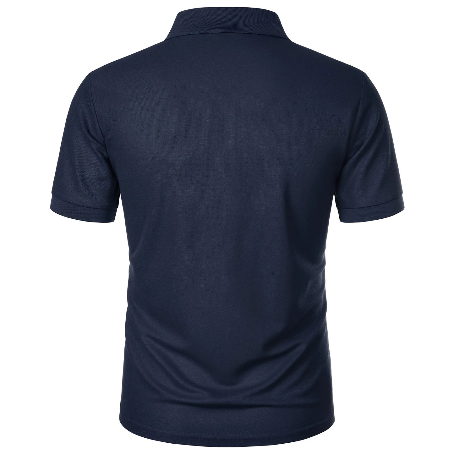 Pánske slim fit polo tričko – elegantný kórejský štýl v jednofarebnom prevedení