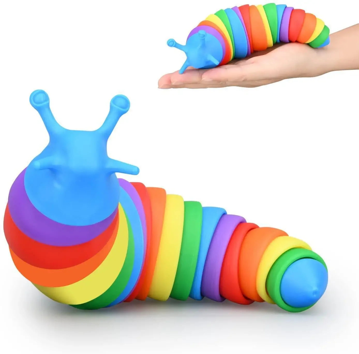 Fidget hračka – pohyblivý slimák proti stresu (18 cm)