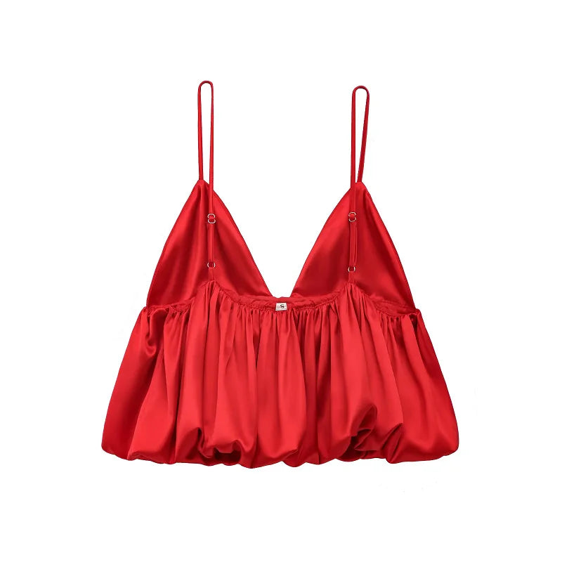 Mini top s tenkými ramienkami v štýle Y2K – sexi a elegantný look