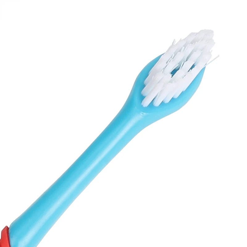 Dvojitá zubná kefka pre psy a mačky