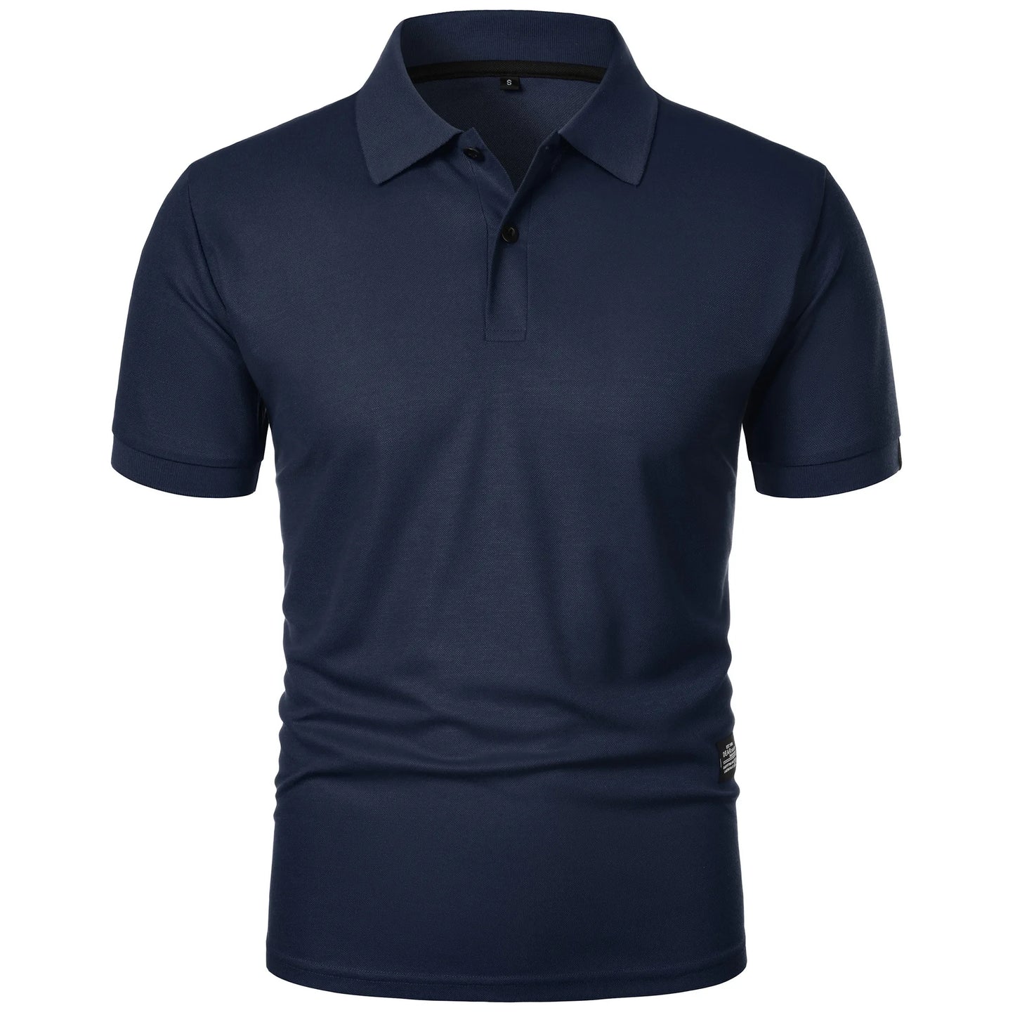 Pánske slim fit polo tričko – elegantný kórejský štýl v jednofarebnom prevedení