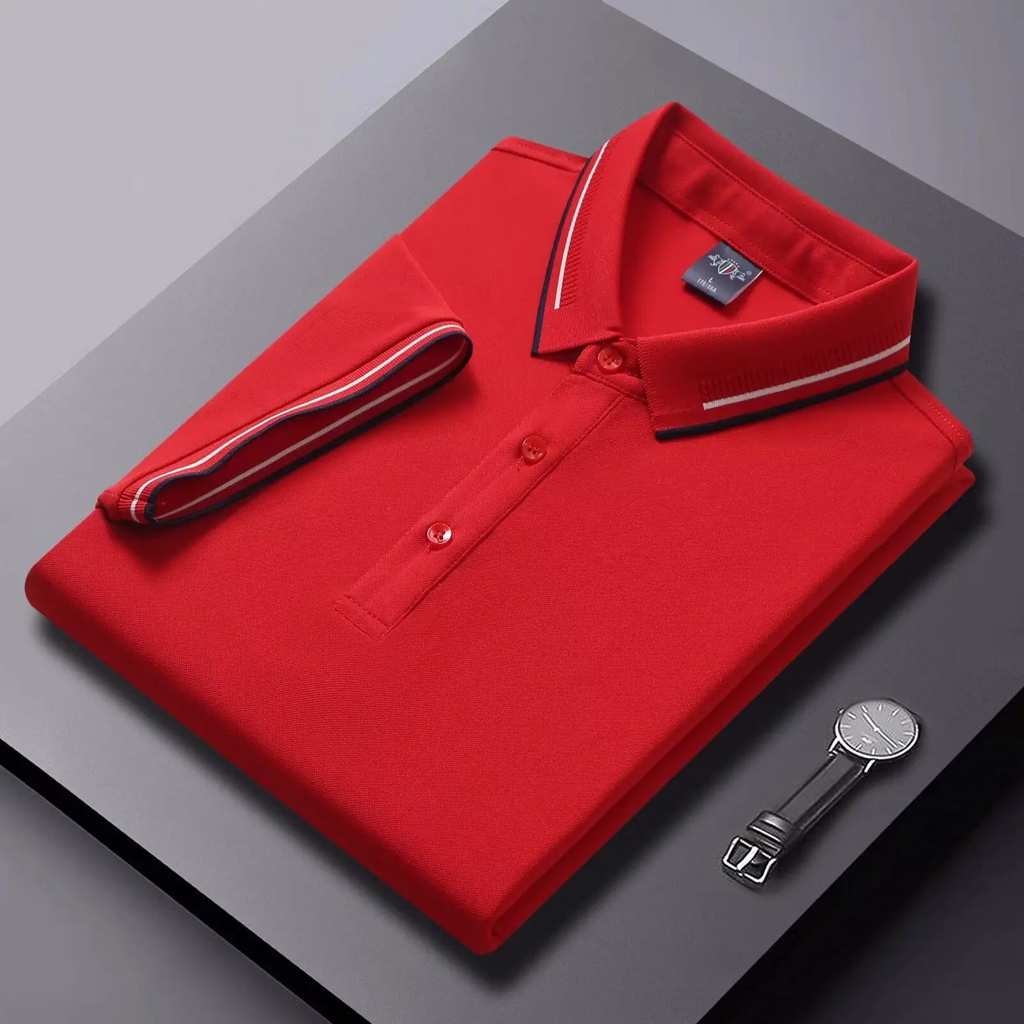 Pánske polo tričko z "ice silk" – elegantné, nekrčivé a priedušné