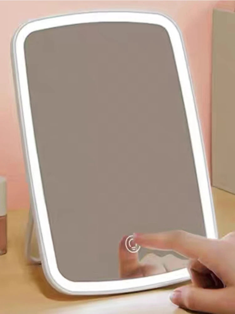 Nabíjateľné kozmetické zrkadlo s LED lampou