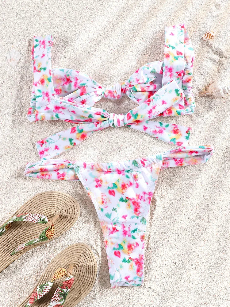 Dvojdielne bikiny s push-up efektom – v jednofarebnom aj vzorovanom prevedení
