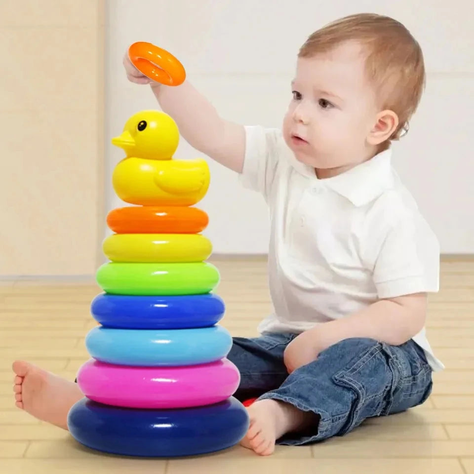 Montessori guľôčková dráha pre bábätká – edukatívna hračka s vežou a loptičkami
