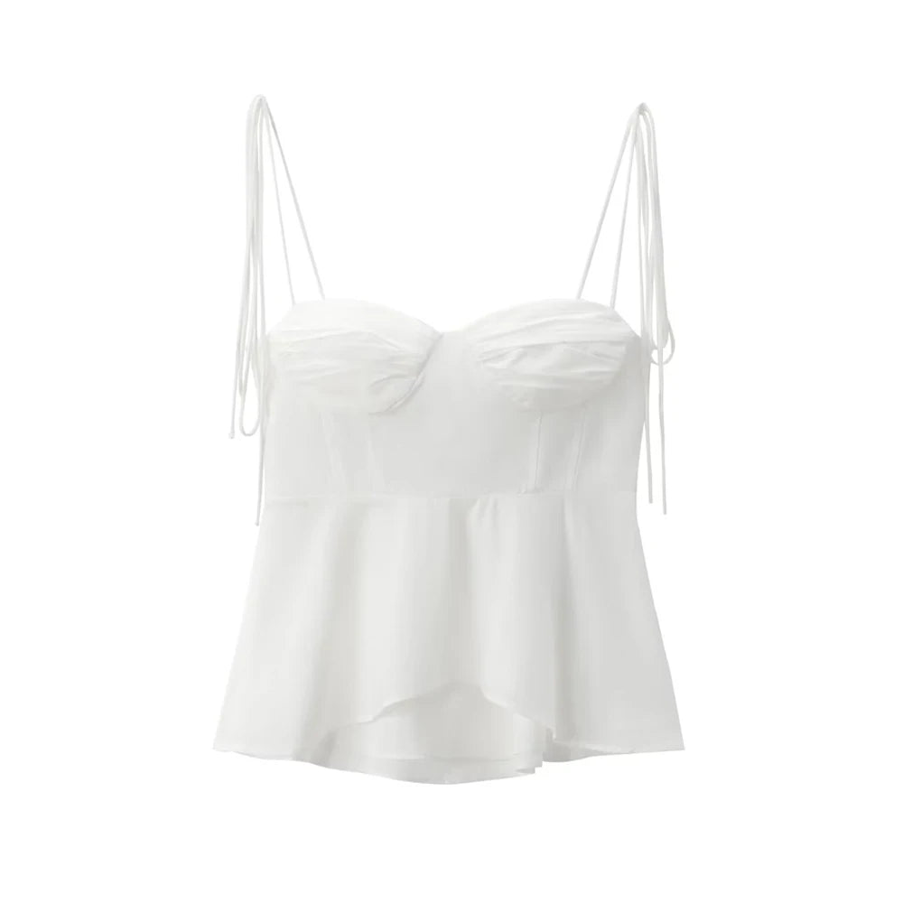 Asymetrický bustier top s výstrihom do srdca – sexi a elegantný štýl