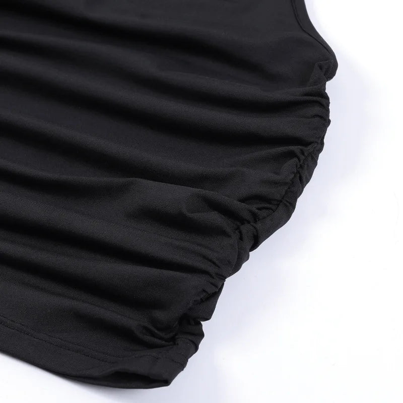 Sexi top bez chrbta a ramien – letný Y2K crop štýl