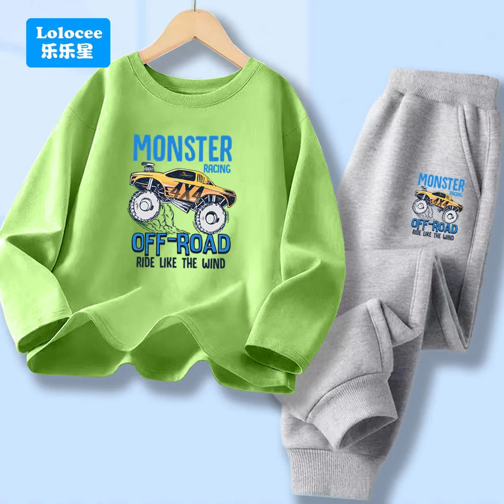 Detská súprava s potlačou nákladného auta