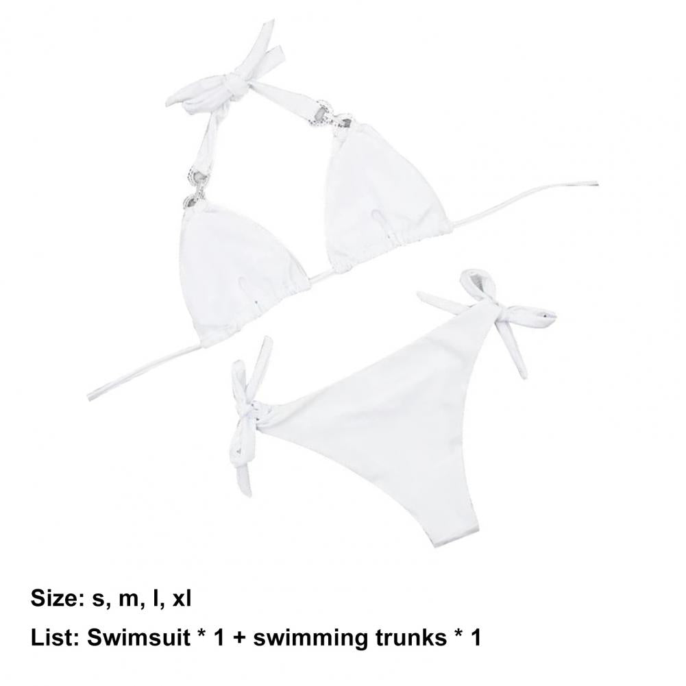 Dvojdielne bikiny s kamienkami – lesklý letný brazílsky štýl