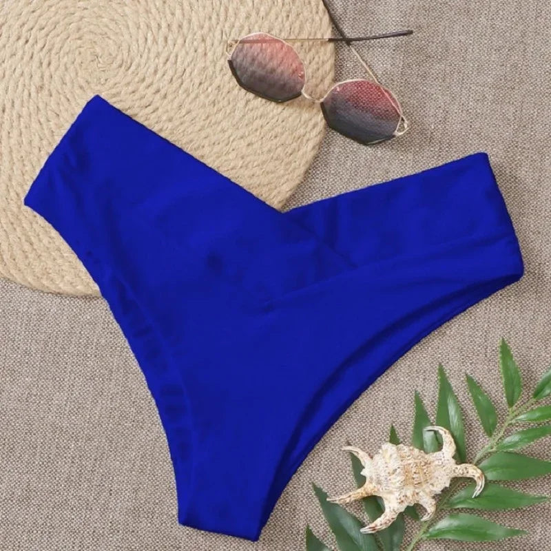 Dámske brazílske bikini nohavičky v tvare V – sexy plavky na leto