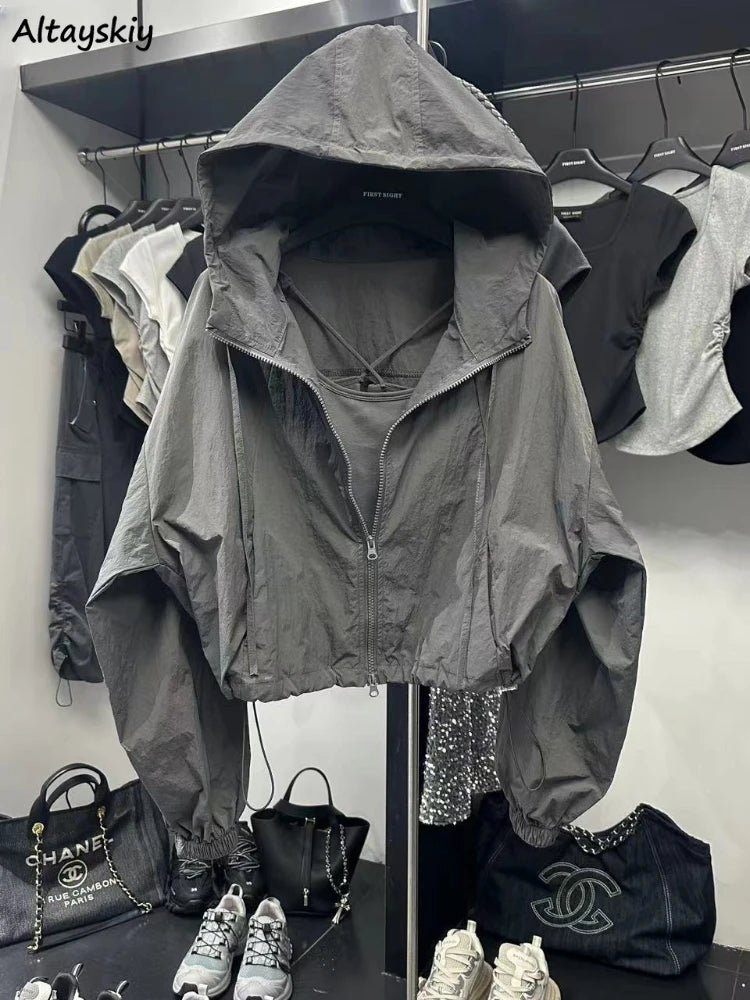 Letná dámska bunda s kapucňou