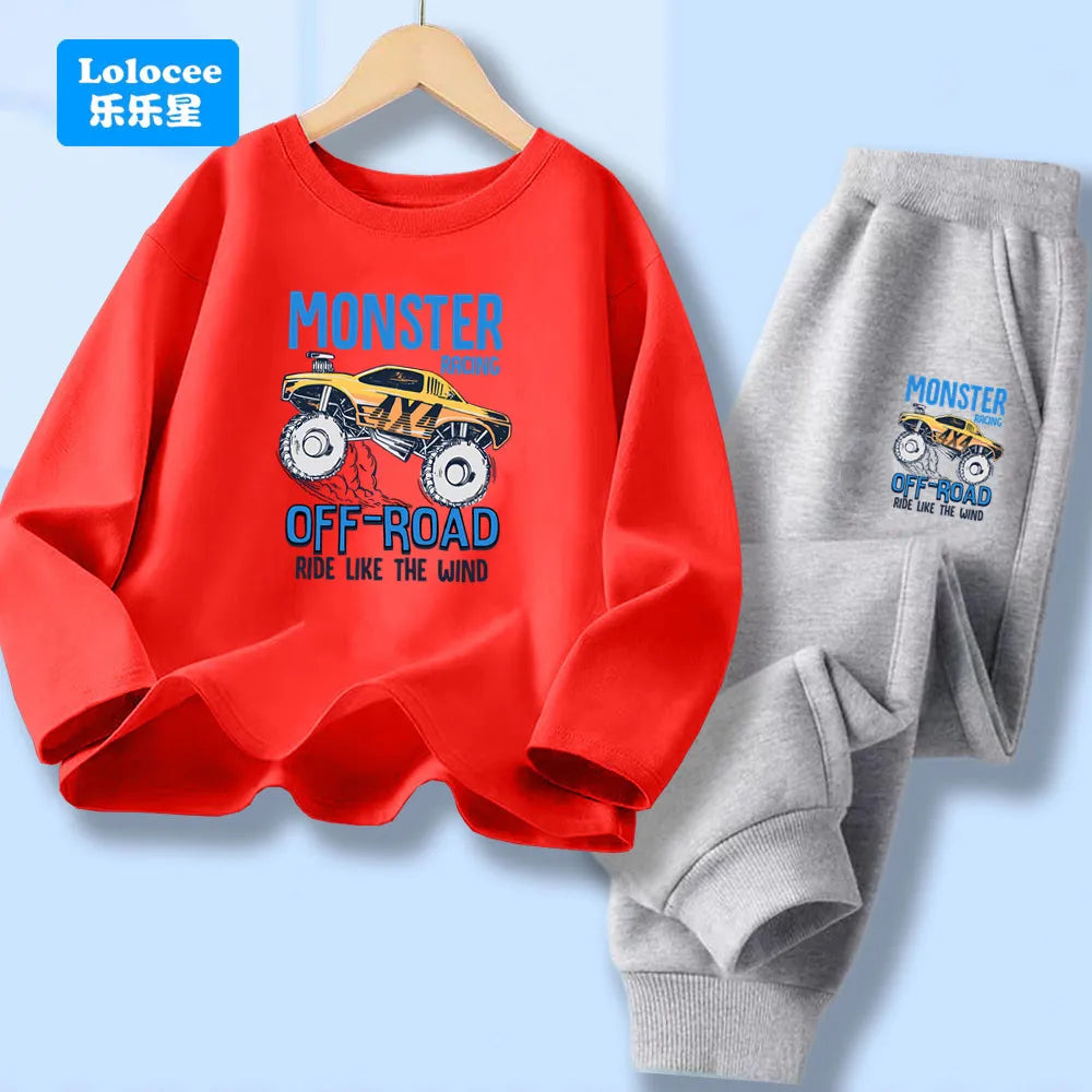 Detská súprava s potlačou nákladného auta