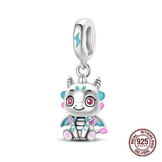 Drak z rýdzeho striebra 925