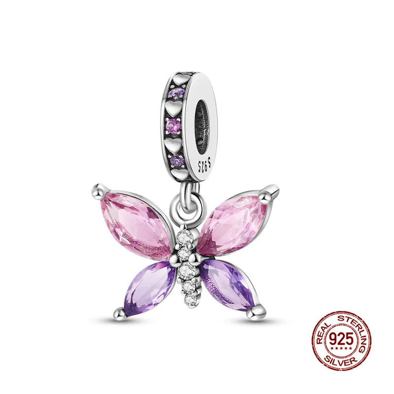 Strieborný prívesok Motýľ