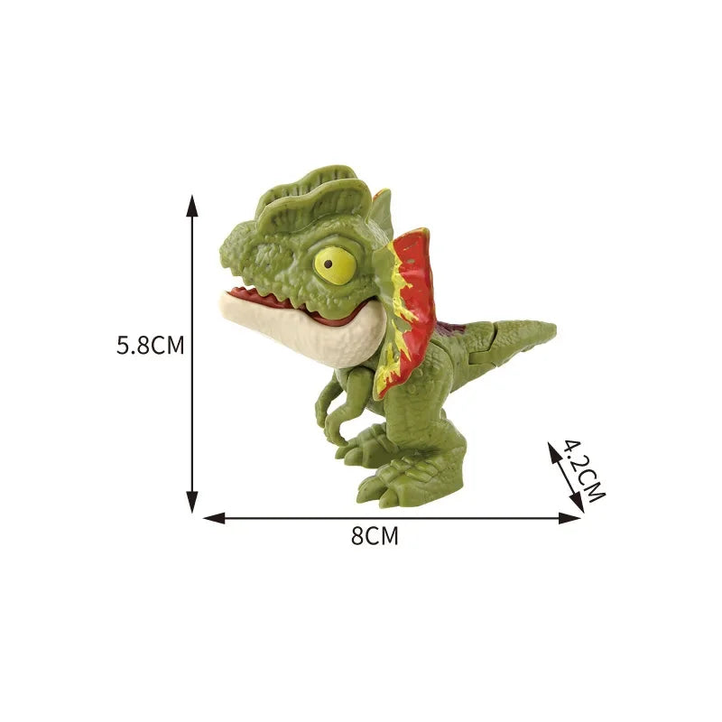 Dinosaurí prstové hračky – pohyblivé Tyranosaury pre malých dobrodruhov