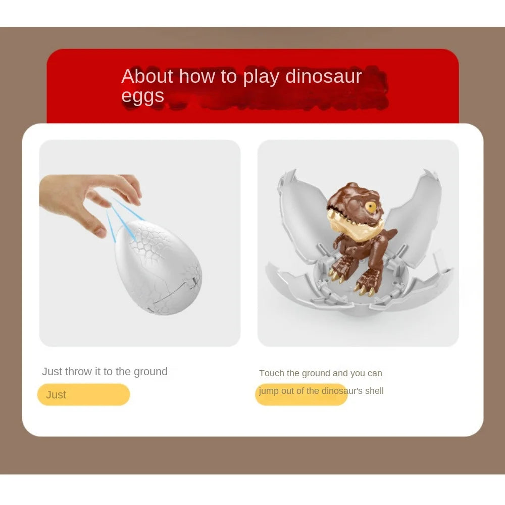 Transformačné dinosauří vajíčko – hryzúci T-Rex v slepom balení