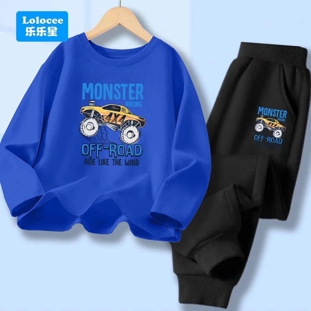 Detská súprava s potlačou nákladného auta