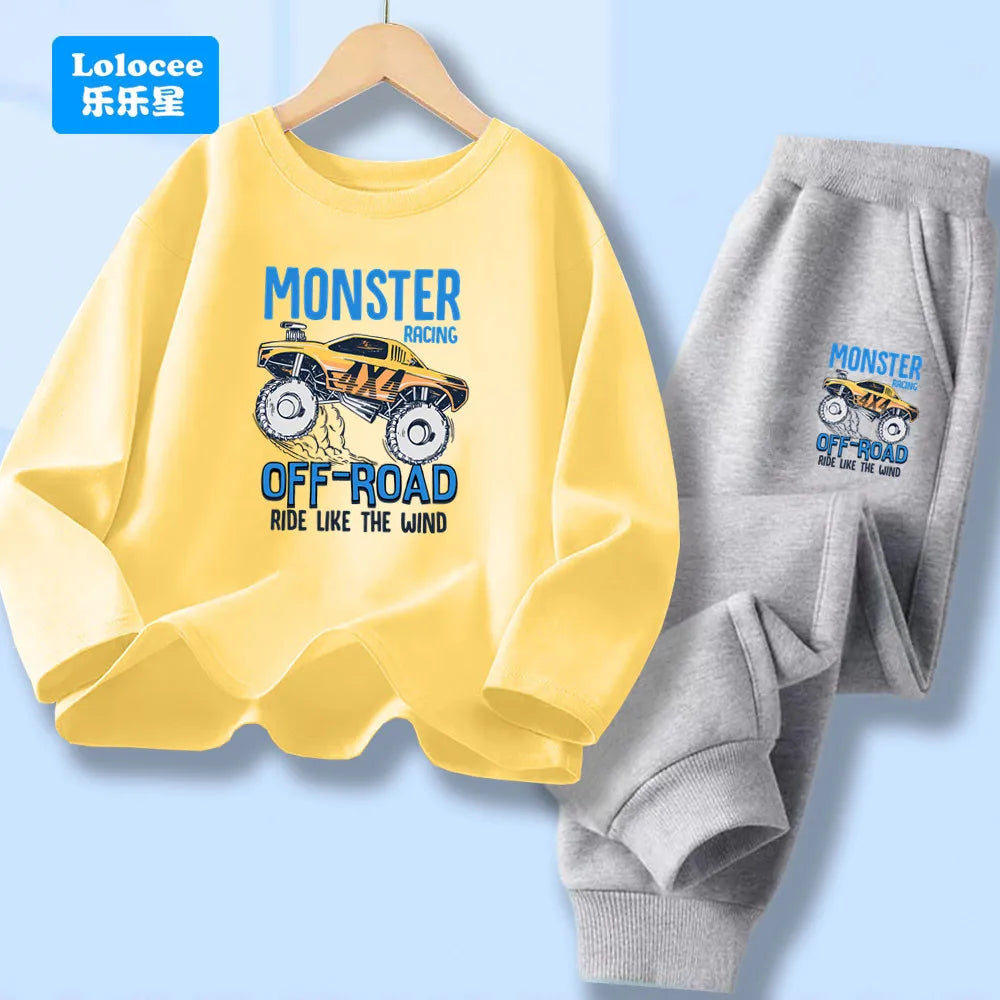 Detská súprava s potlačou nákladného auta