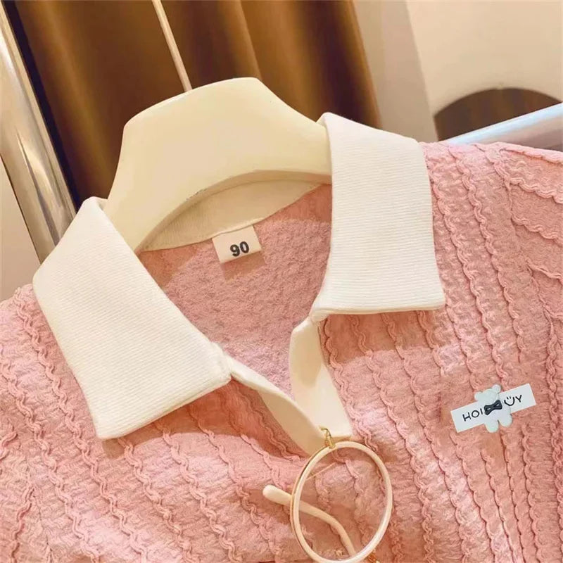 Roztomilý outfit pre dievčatá – Krátky rukáv + kraťase