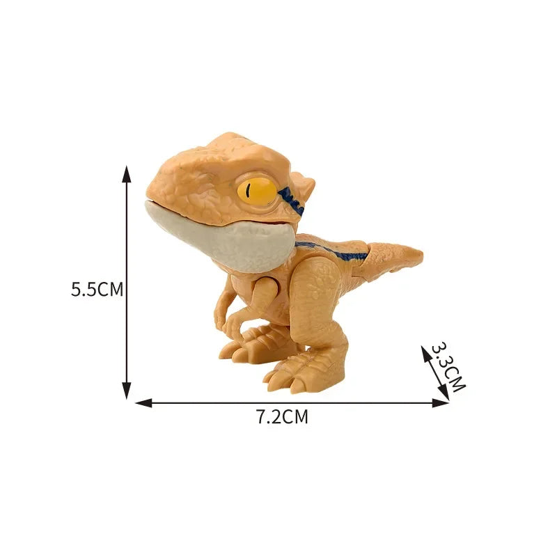 Dinosaurí prstové hračky – pohyblivé Tyranosaury pre malých dobrodruhov