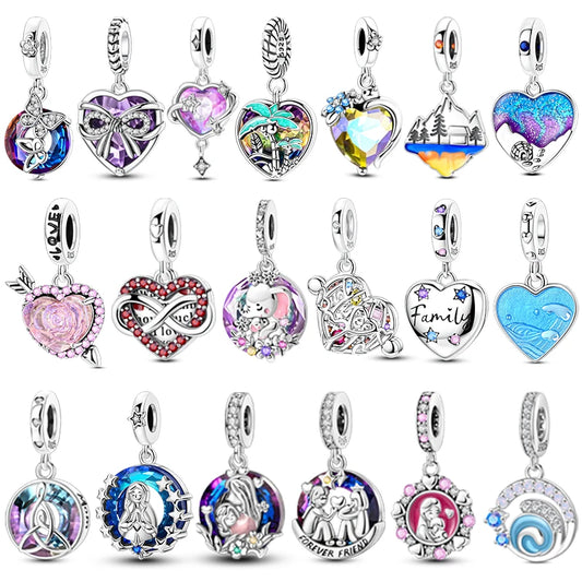 Strieborný prívesok - farebný