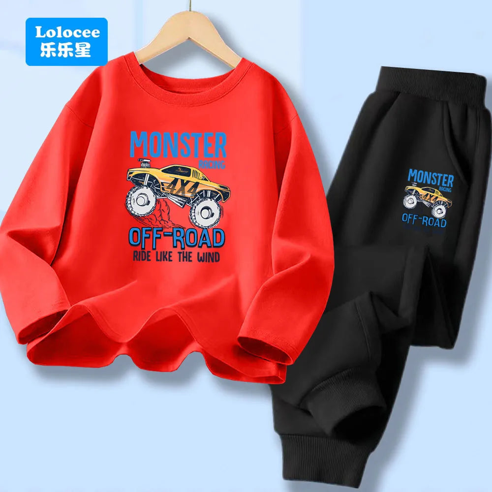 Detská súprava s potlačou nákladného auta